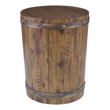  25327 - Uttermost Ceylon Wine Barrel Side Table